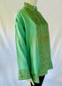 Hand Embroidered Short Jacket - Sea Green
